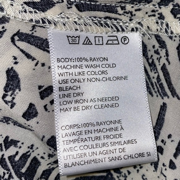 Ecote Black and White Boho Pattern Sundress - Picture 5 of 6